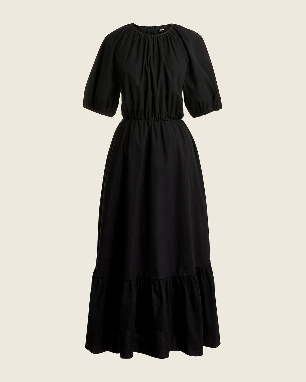 NEW J.Crew Side Cutout Cotton Poplin Dress In Black Size 8